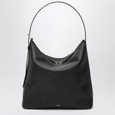 A.P.C. Vera Hammered-Leather Shoulder Bag Black black