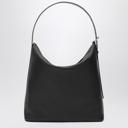A.P.C. Vera Hammered-Leather Shoulder Bag Black black