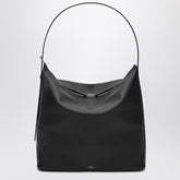 A.P.C. Large hammered leather shoulder bag in beige