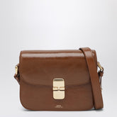 A.P.C. Grace Cross-Body Smooth Leather Bag Brown