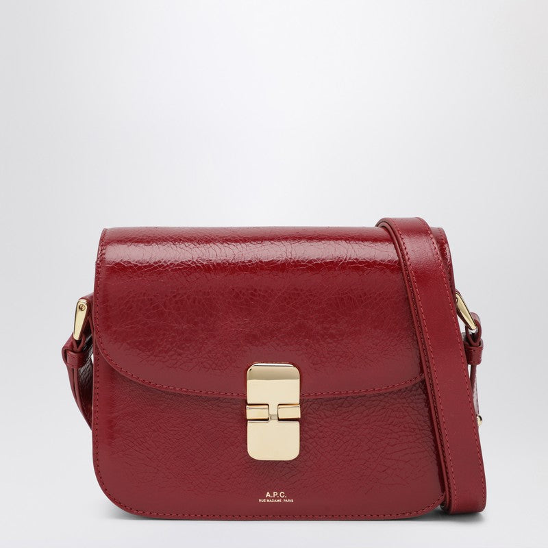 A.P.C. Grace Smooth Leather Cross-Body Bag Red