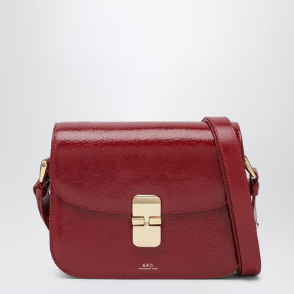 A.P.C. Grace Smooth Leather Cross-Body Bag Red