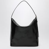 A.P.C. Vera Hammered Leather Shoulder Bag in Beige