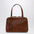 A.P.C. Virginia Box Coffee Leather Shoulder Bag brown