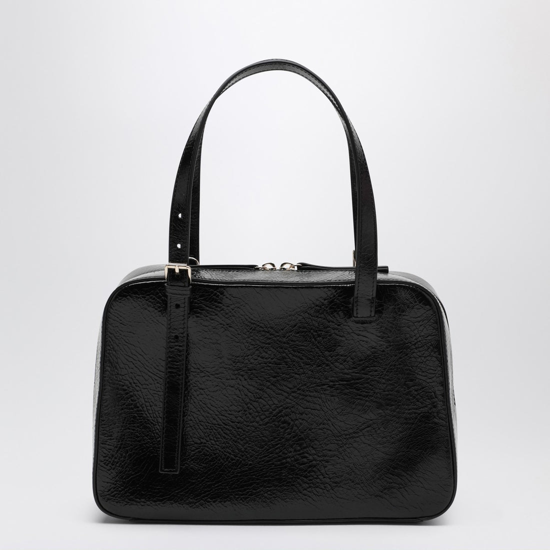 A.P.C. Virginia Box Bag in Beige Hammered Leather