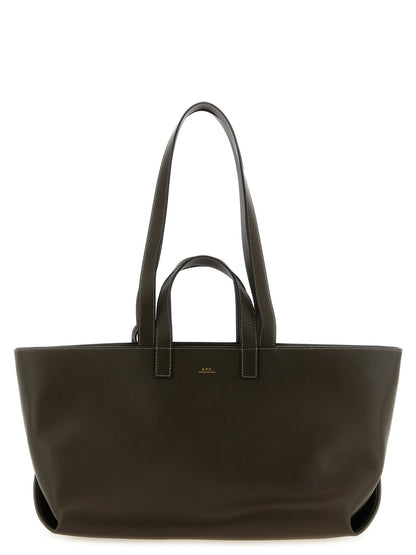 A.p.c. Le Drummer Large Shopping Bag Brown
