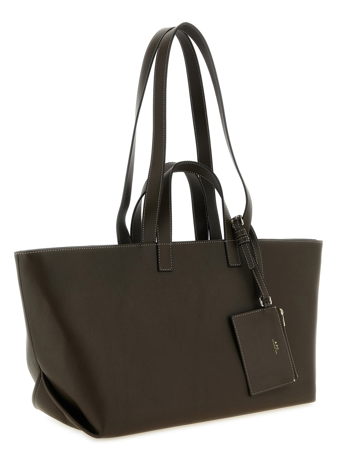 A.p.c. Le Drummer Large Shopping Bag Brown