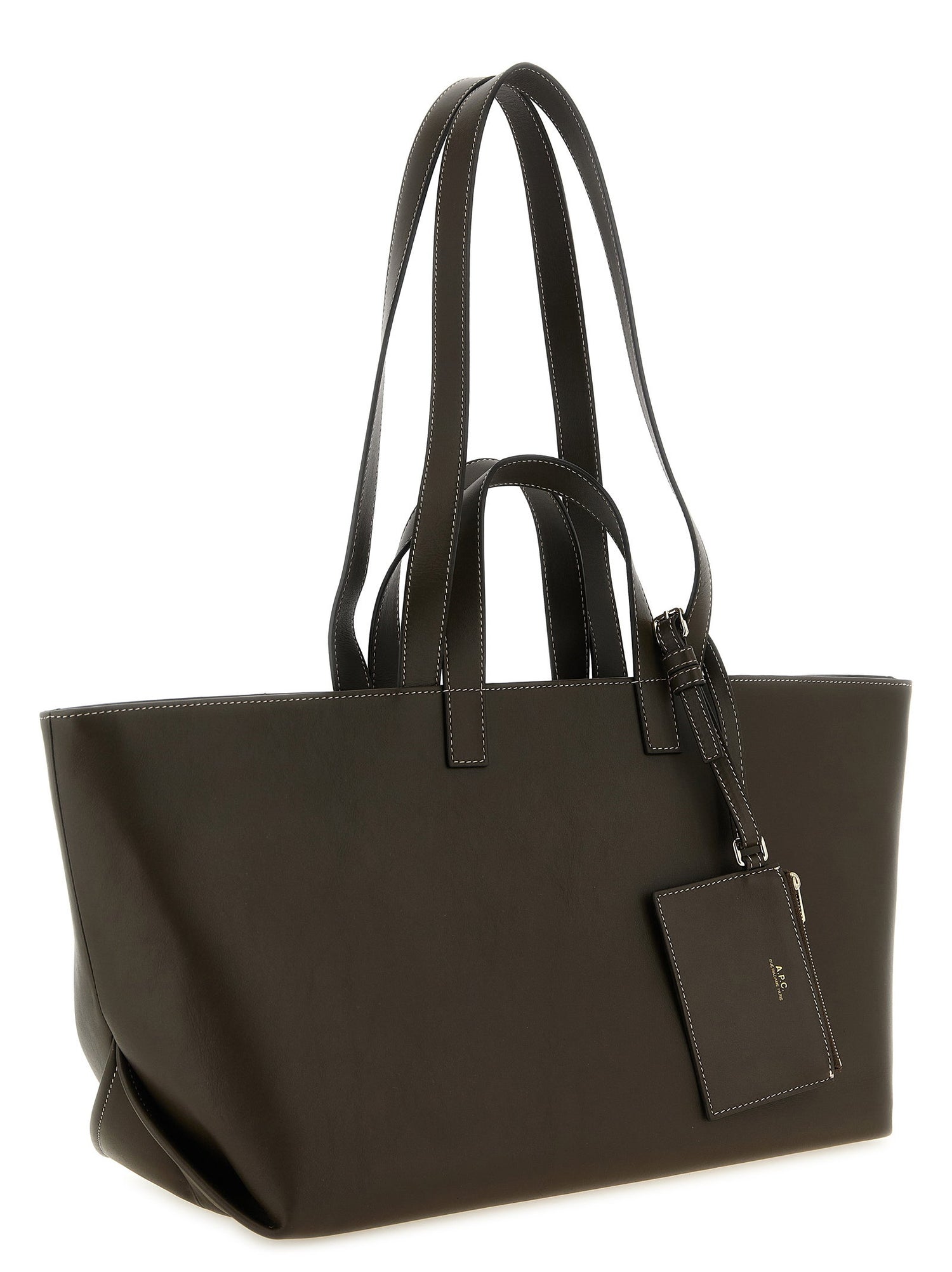 A.p.c. Le Drummer Large Shopping Bag Brown
