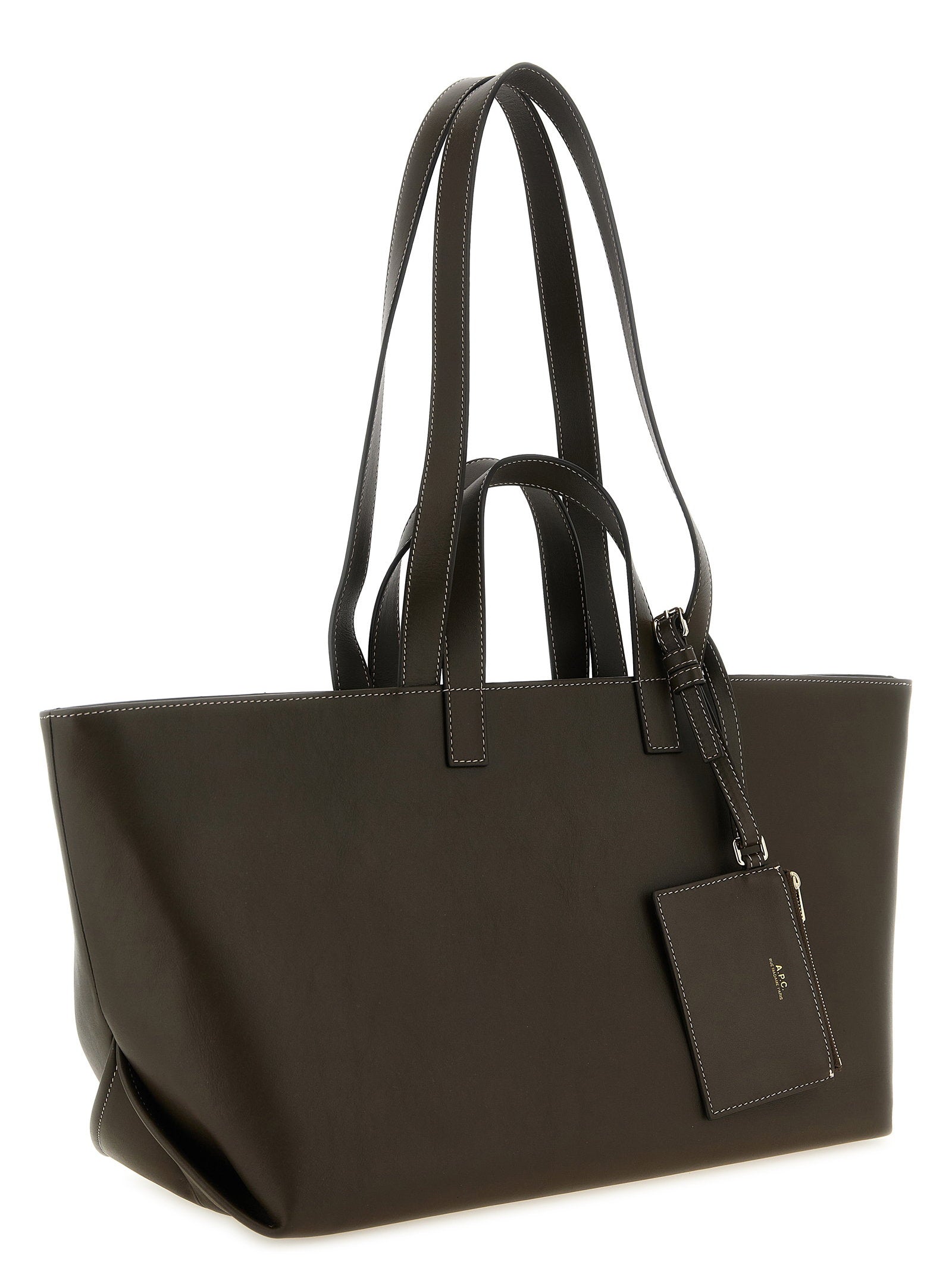 A.p.c. Le Drummer Large Shopping Bag Brown