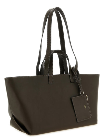 A.p.c. Le Drummer Large Shopping Bag Brown