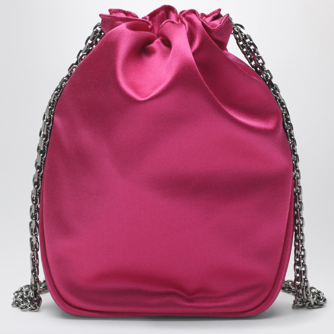 Roger Vivier Nano Pilgrim Satin Bag Pink
