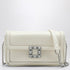 Roger Vivier Jeu de Fille Leather Clutch Bag Beige