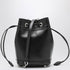 Roger Vivier Très Vivier Leather Bucket Bag Black
