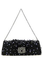 Roger Vivier Efflorescence Clutch Black