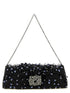 Roger Vivier Efflorescence Clutch Black