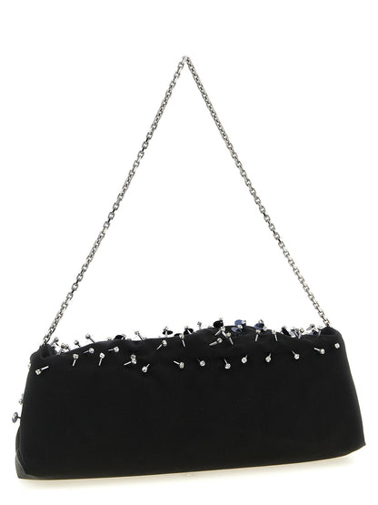 Roger Vivier Efflorescence Clutch Black