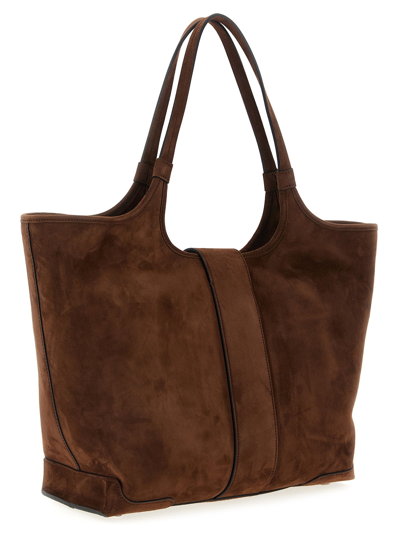 Roger Vivier Medium Viv Choc Shopping Bag Brown