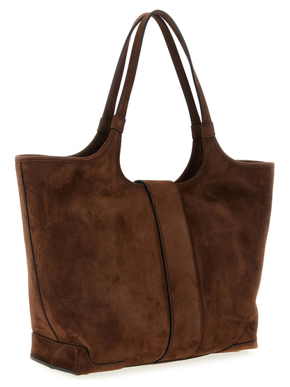 Roger Vivier Medium Viv Choc Shopping Bag Brown