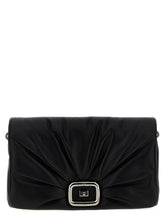Roger Vivier Viv Choc Large Shoulder Bag Black