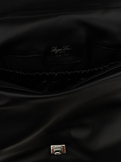 Roger Vivier Viv Choc Large Shoulder Bag Black