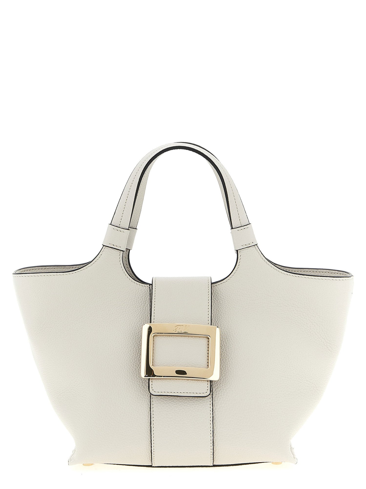 Roger Vivier Belle Vivier Mini Shopping Bag Gray