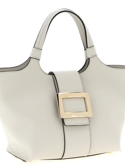 Roger Vivier Belle Vivier Mini Shopping Bag Gray