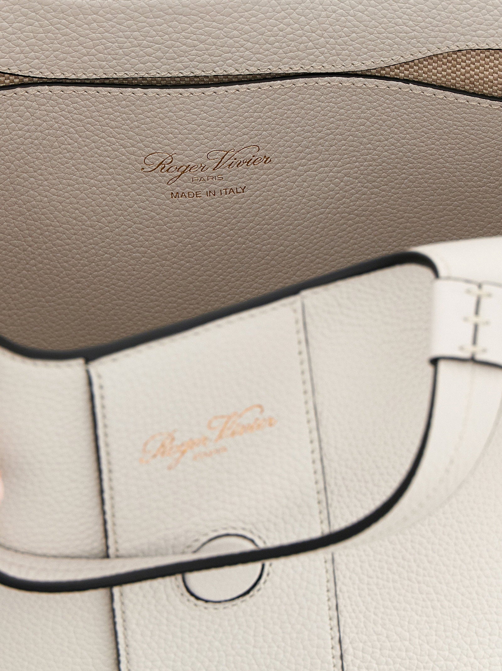 Roger Vivier Belle Vivier Mini Shopping Bag Gray