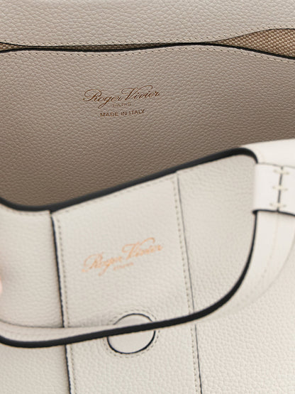 Roger Vivier Belle Vivier Mini Shopping Bag Gray
