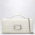 Roger Vivier Belle Vivier Leather Clutch White