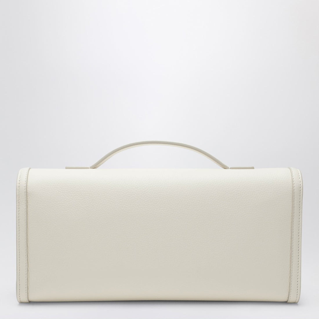 Roger Vivier Belle Vivier Leather Clutch White