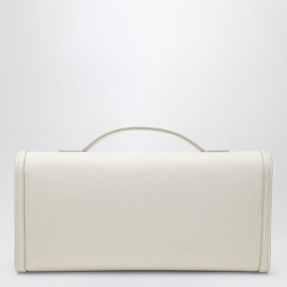 Roger Vivier Belle Vivier Leather Clutch White