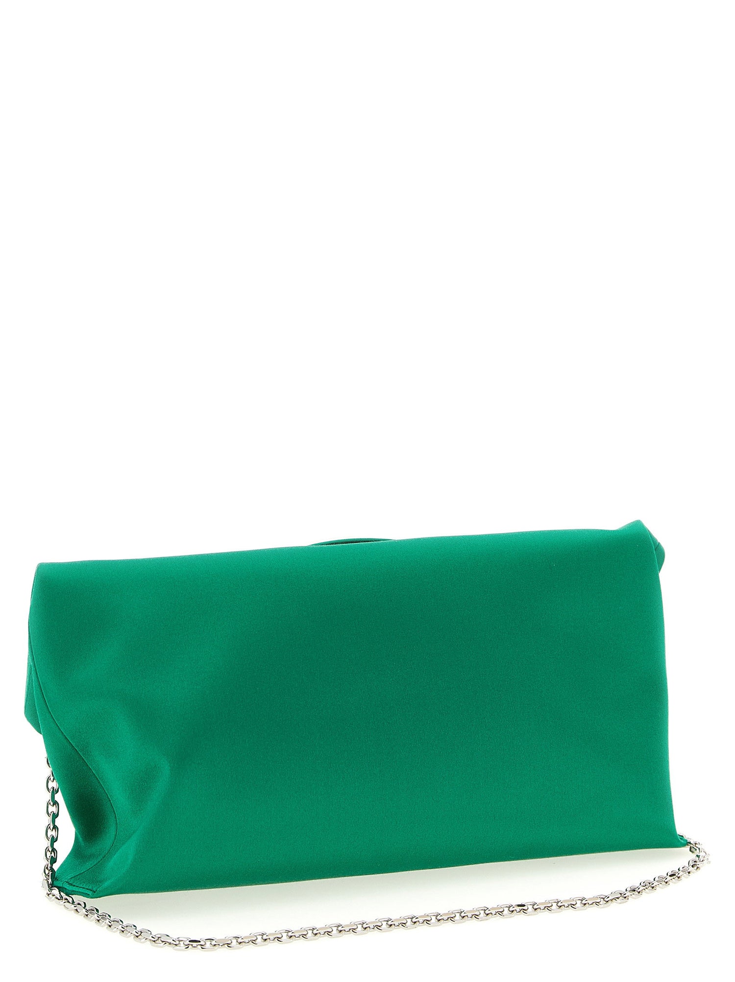 Roger Vivier Trompette Clutch Green