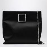 Roger Vivier Trompette Satin Clutch Black