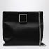 Roger Vivier Trompette Satin Clutch Black