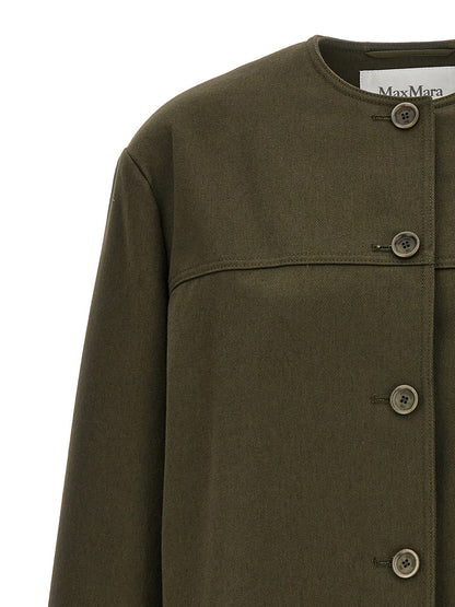 Max Mara Recital Midi Jacket Green
