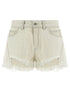 Rick Owens Bias Cutoffs Shorts White