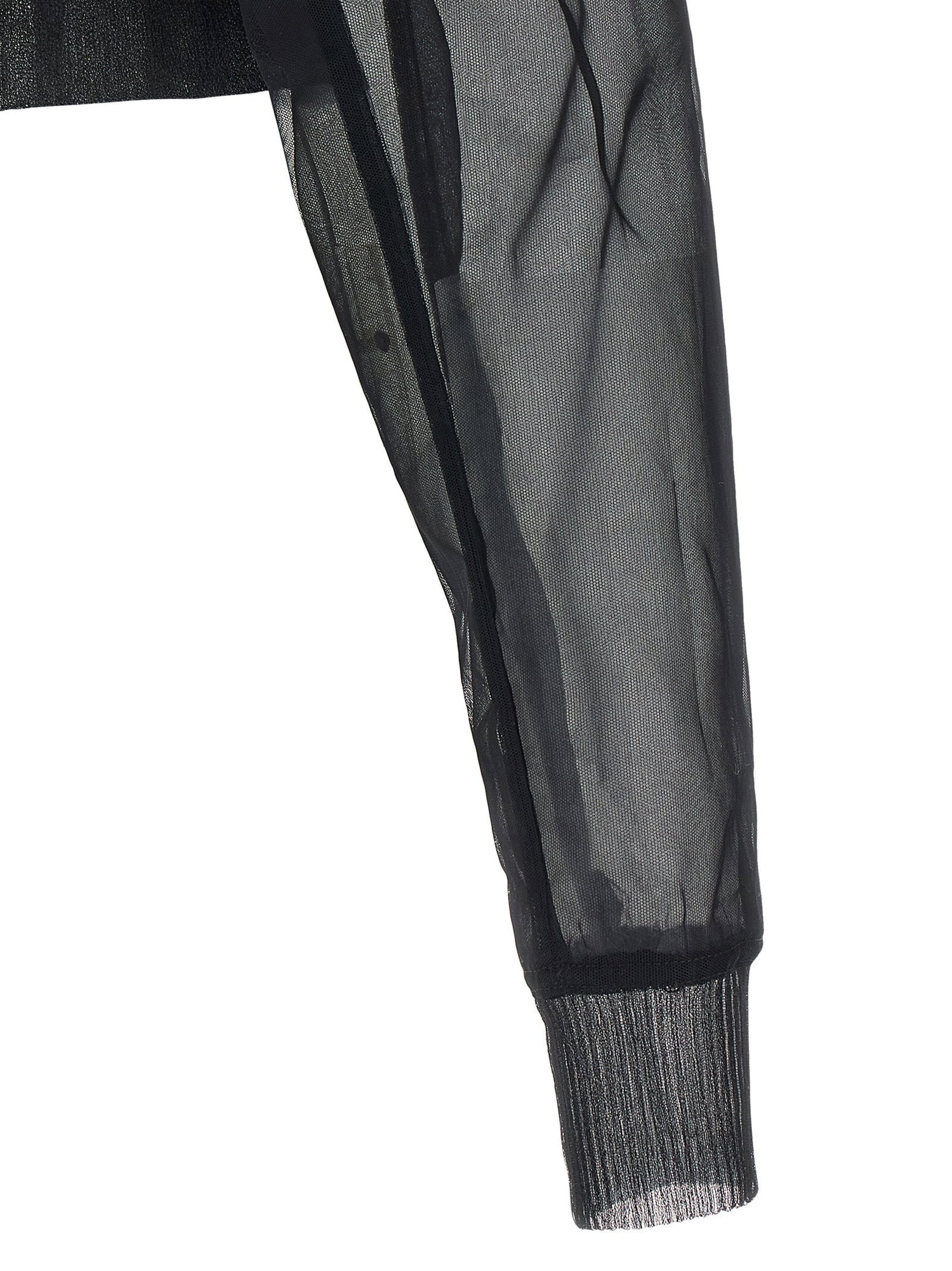 Rick Owens Dracucollar Cropped Bomber Jacket Black