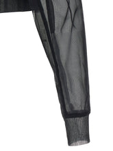 Rick Owens Dracucollar Cropped Bomber Jacket Black