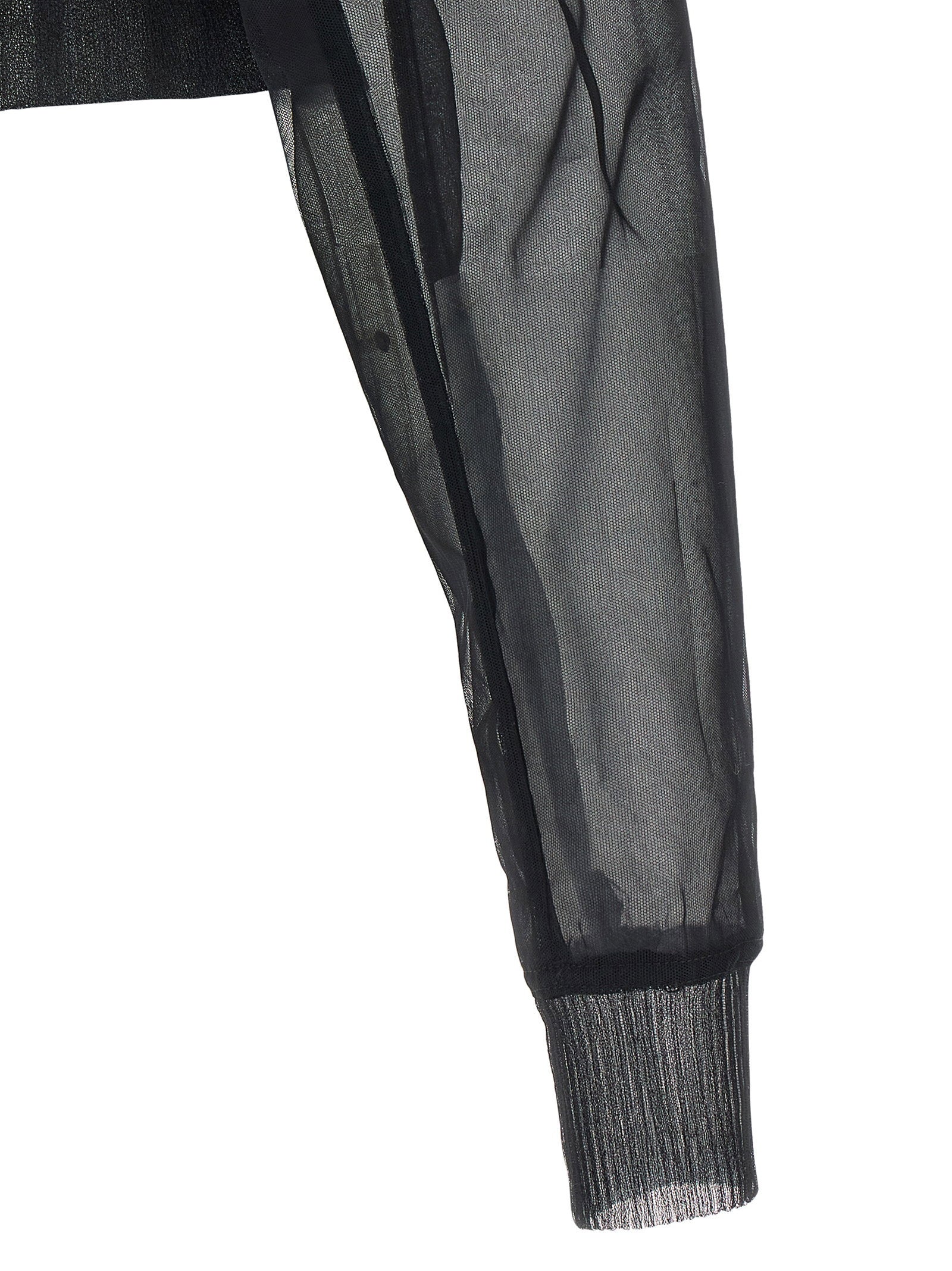 Rick Owens Dracucollar Cropped Bomber Jacket Black