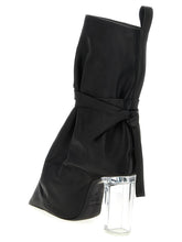 Rick Owens Tied Taco Kiss Ankle Boots Black