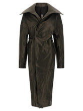 Rick Owens Dracucollar Belted Coat Black