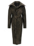 Rick Owens Dracucollar Belted Coat Black