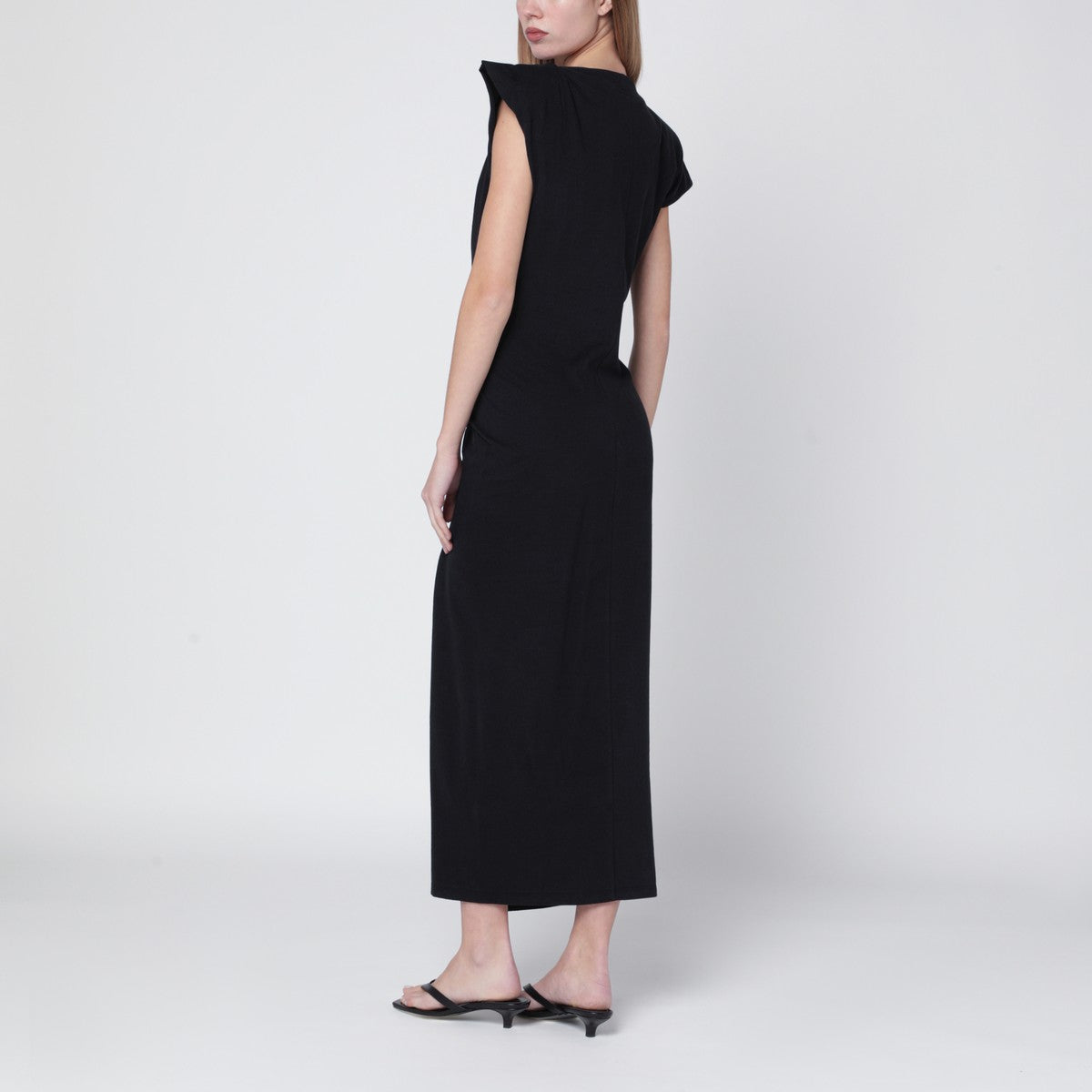 Isabel Marant Long Nadela Jersey Dress Black