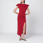 Isabel Marant Long Jersey Nadela Dress Red