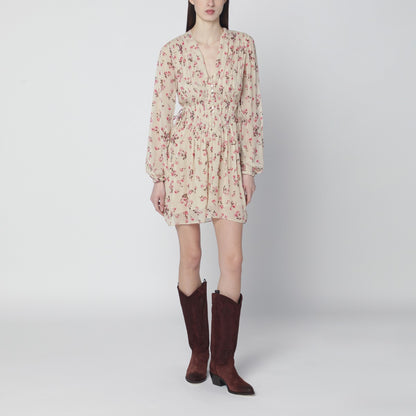 ISABEL MARANT Étoile Loriena Floral Print Dress Beige