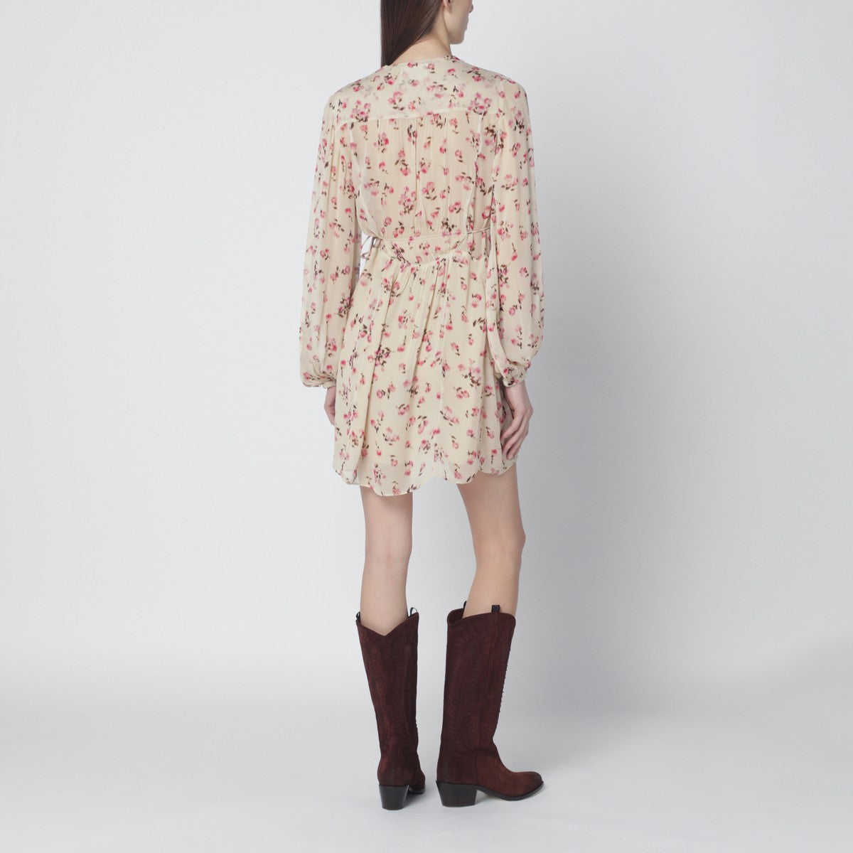 ISABEL MARANT Étoile Loriena Floral Print Dress Beige