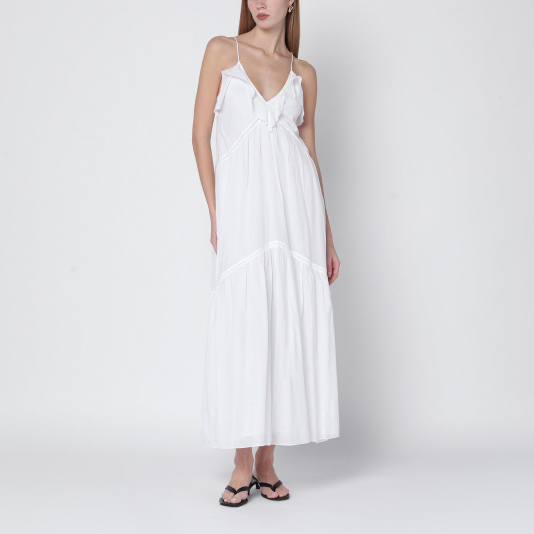 ISABEL MARANT Étoile Vasma Cotton-Voile Midi Dress White