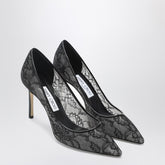 Jimmy Choo Romy 85 Lace Pointed-Toe Pumps Black