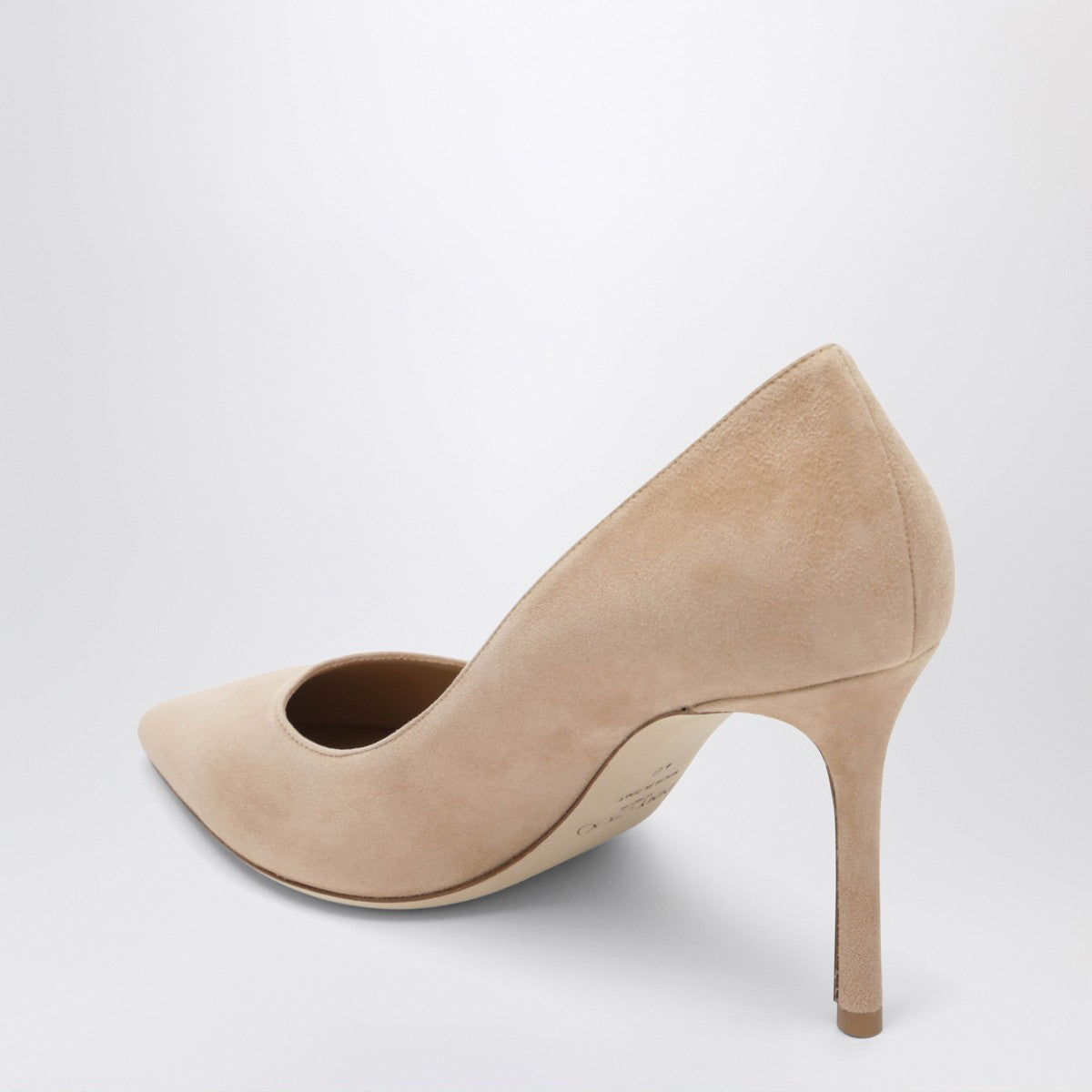 Jimmy Choo Romy 85 Suede Pumps Beige