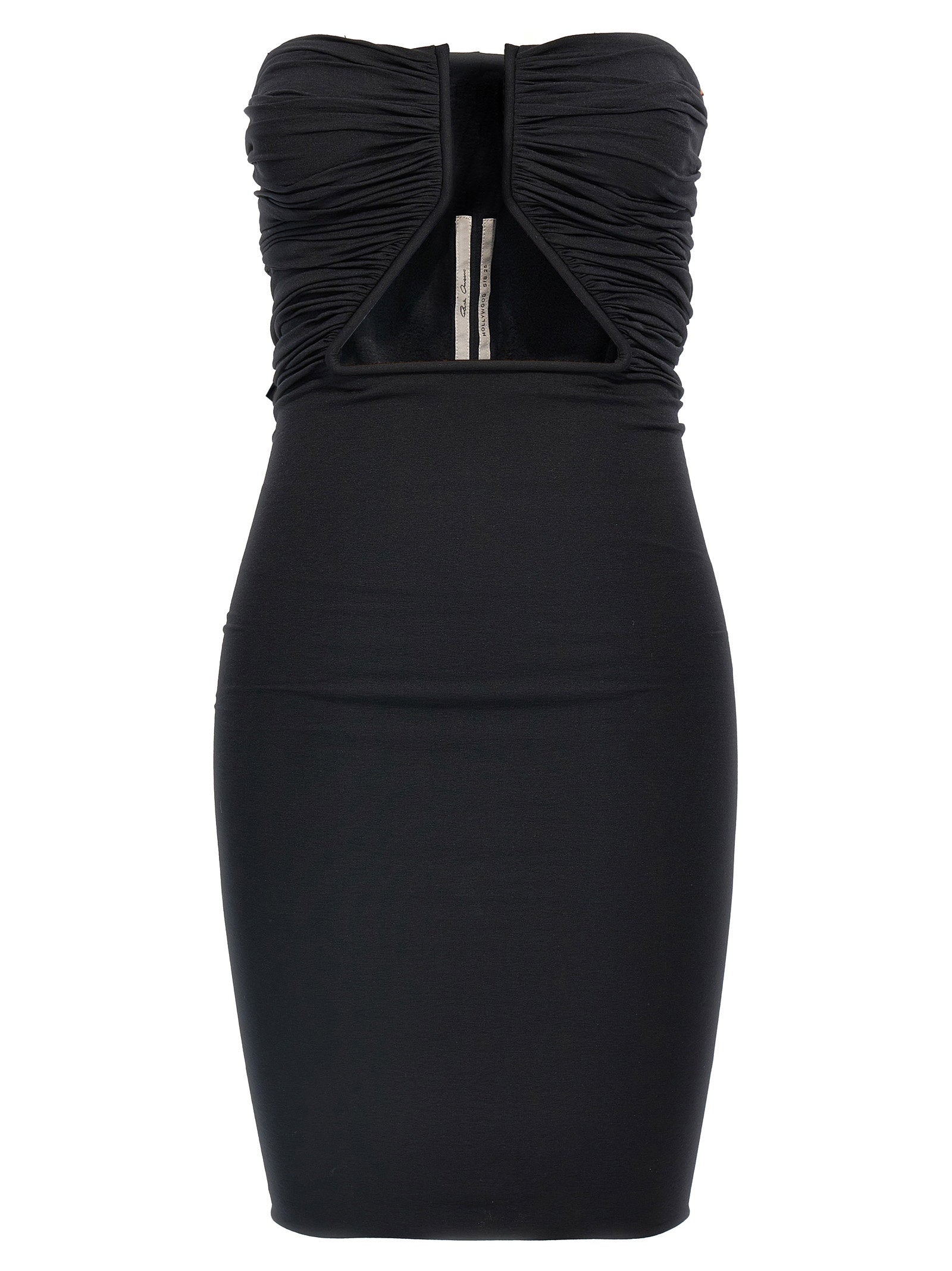 Rick Owens Prong Mini Dress Black